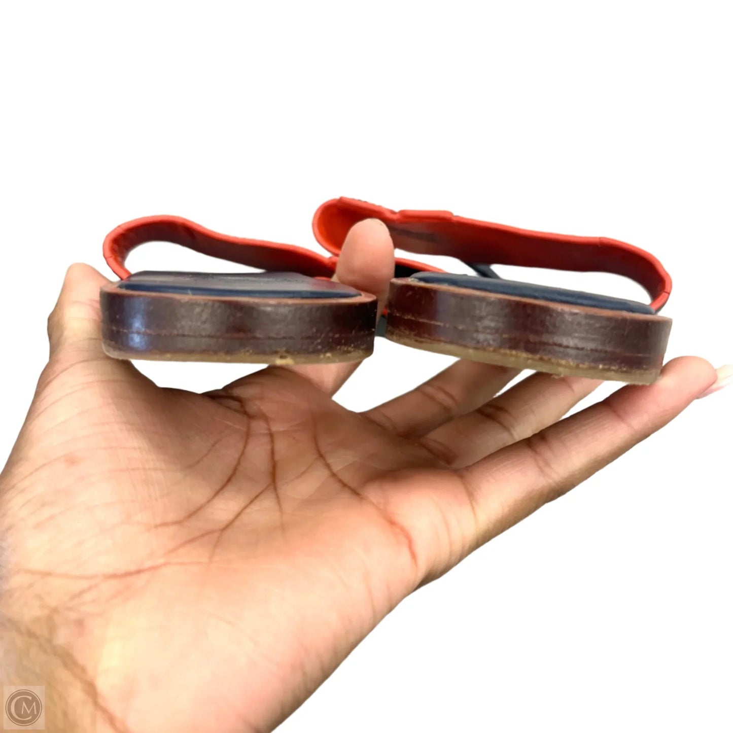 Sandals Designer By Tory Burch In Navy, Size: 6