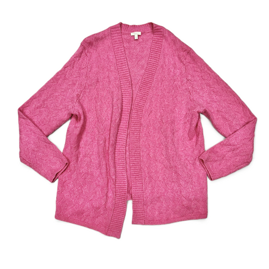 Cardigan By Talbots In Pink, Size: Xlp