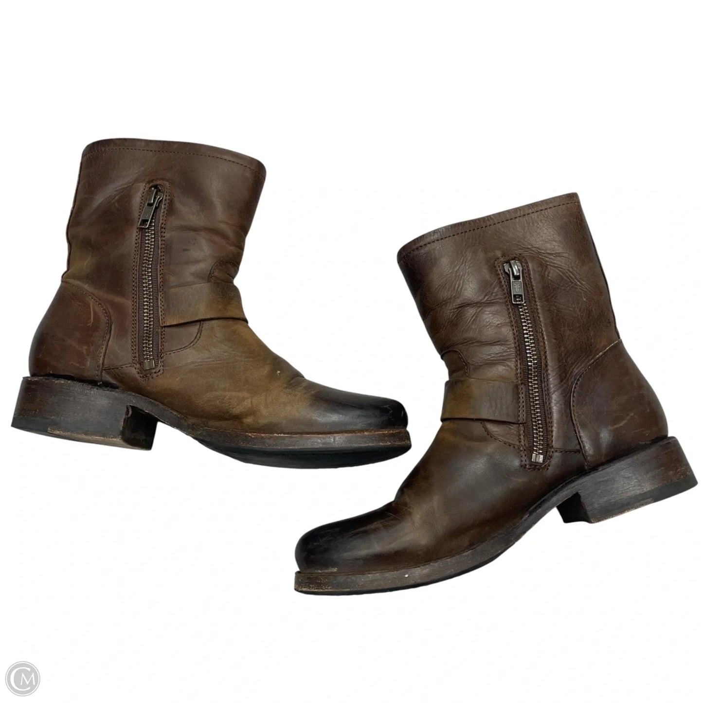 Boots Designer By Frye In Tan, Size: 6.5