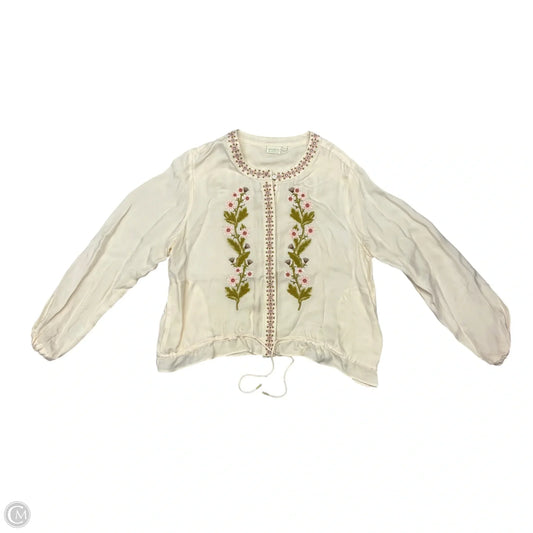 Jacket Other By Spartina In Cream & Pink, Size: Xxl