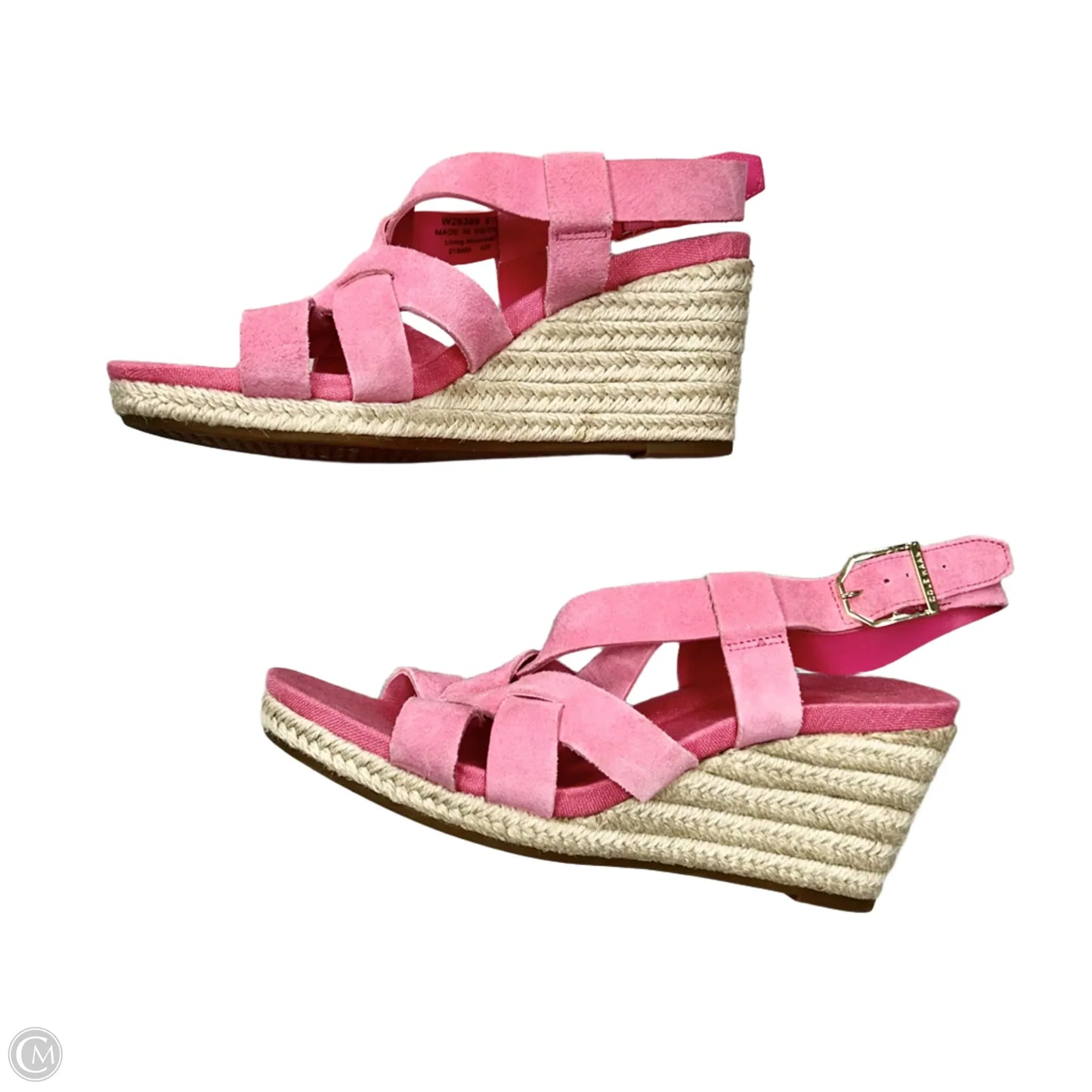 Sandals Heels Wedge By Cole-haan In Pink, Size: 6.5