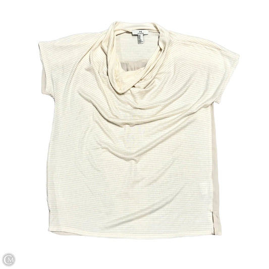 Top Short Sleeve Designer By Halston In Tan, Size: M
