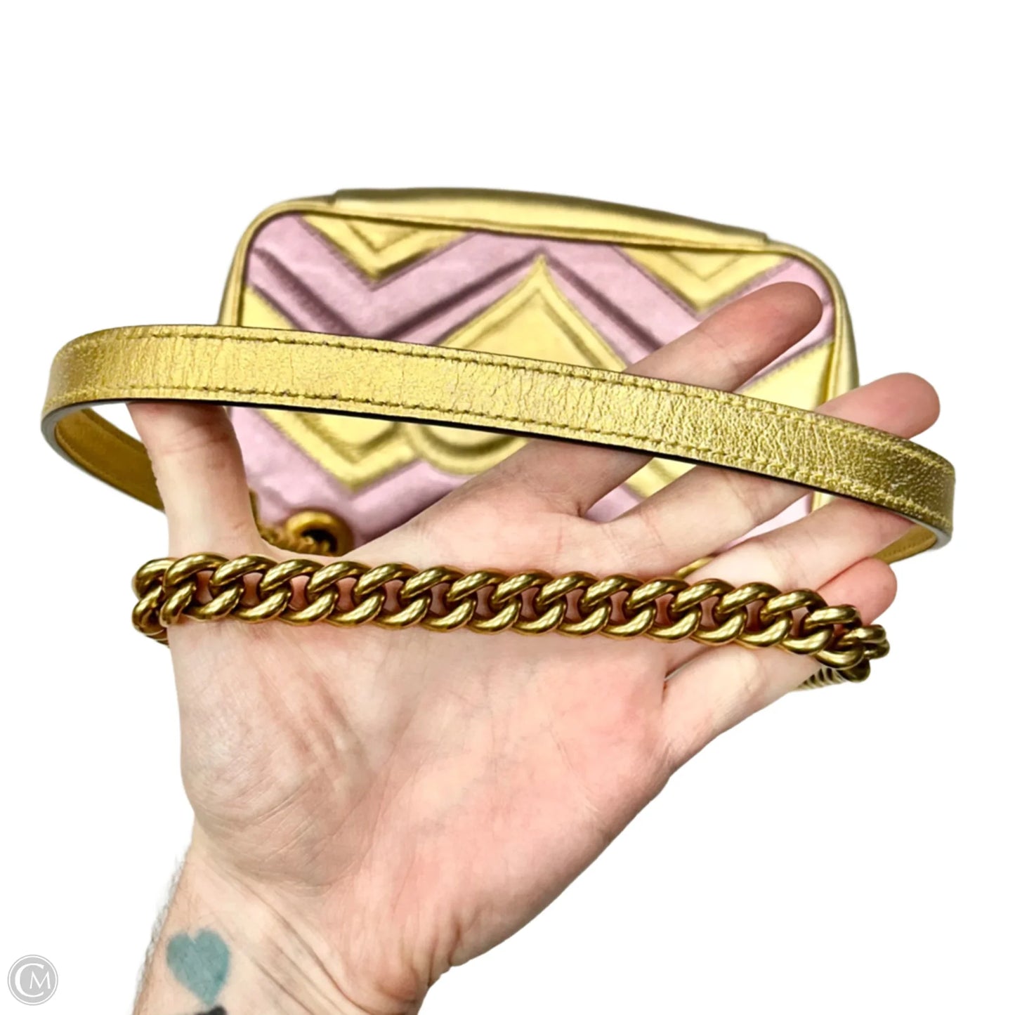 Crossbody Luxury Designer By Gucci, Size: Small