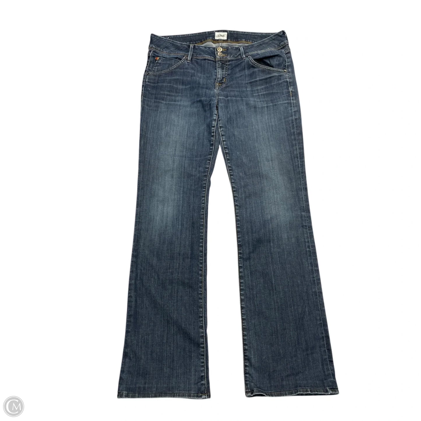 Jeans Straight By Hudson In Blue Denim, Size: 14