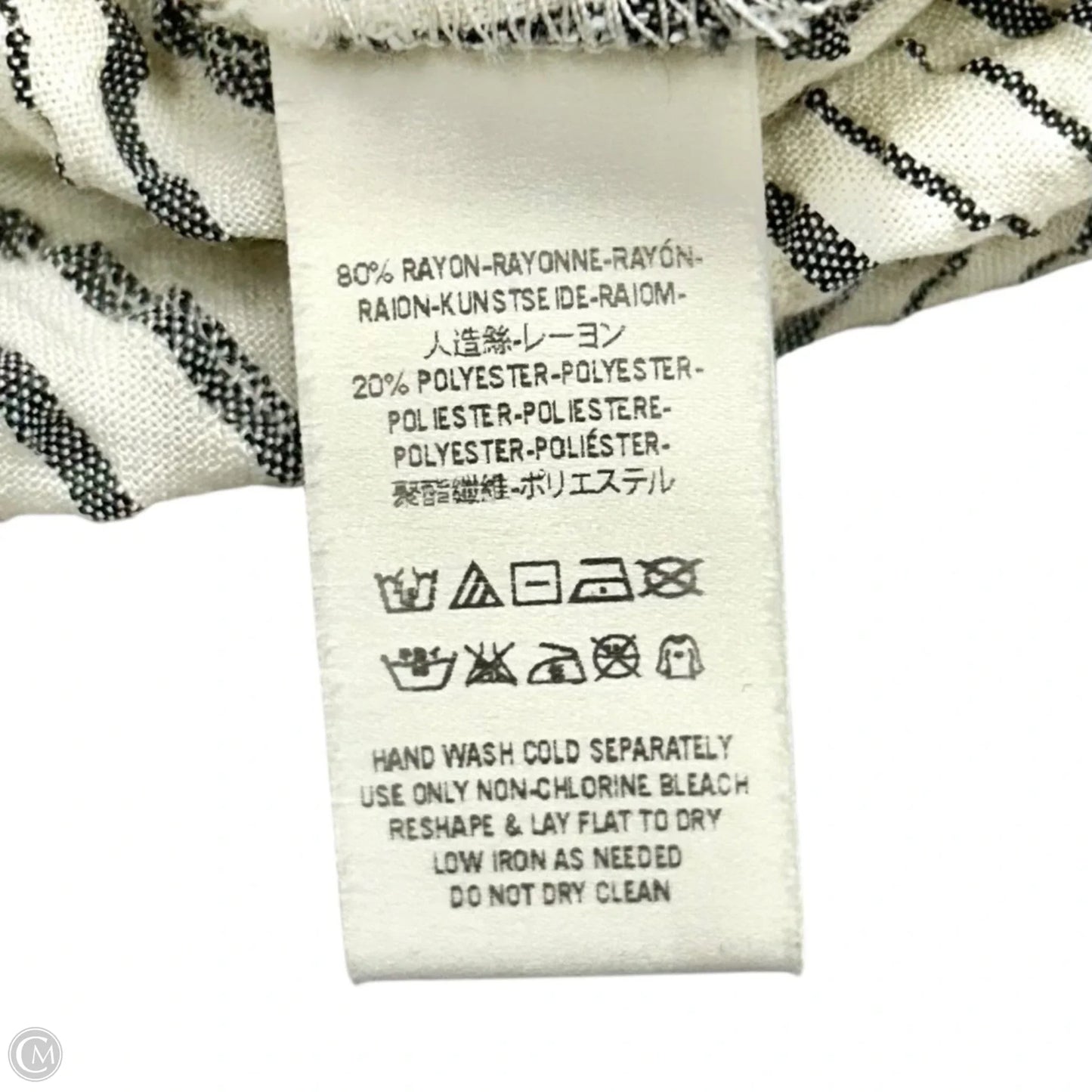 Top Long Sleeve By Free People In Striped Pattern, Size: S