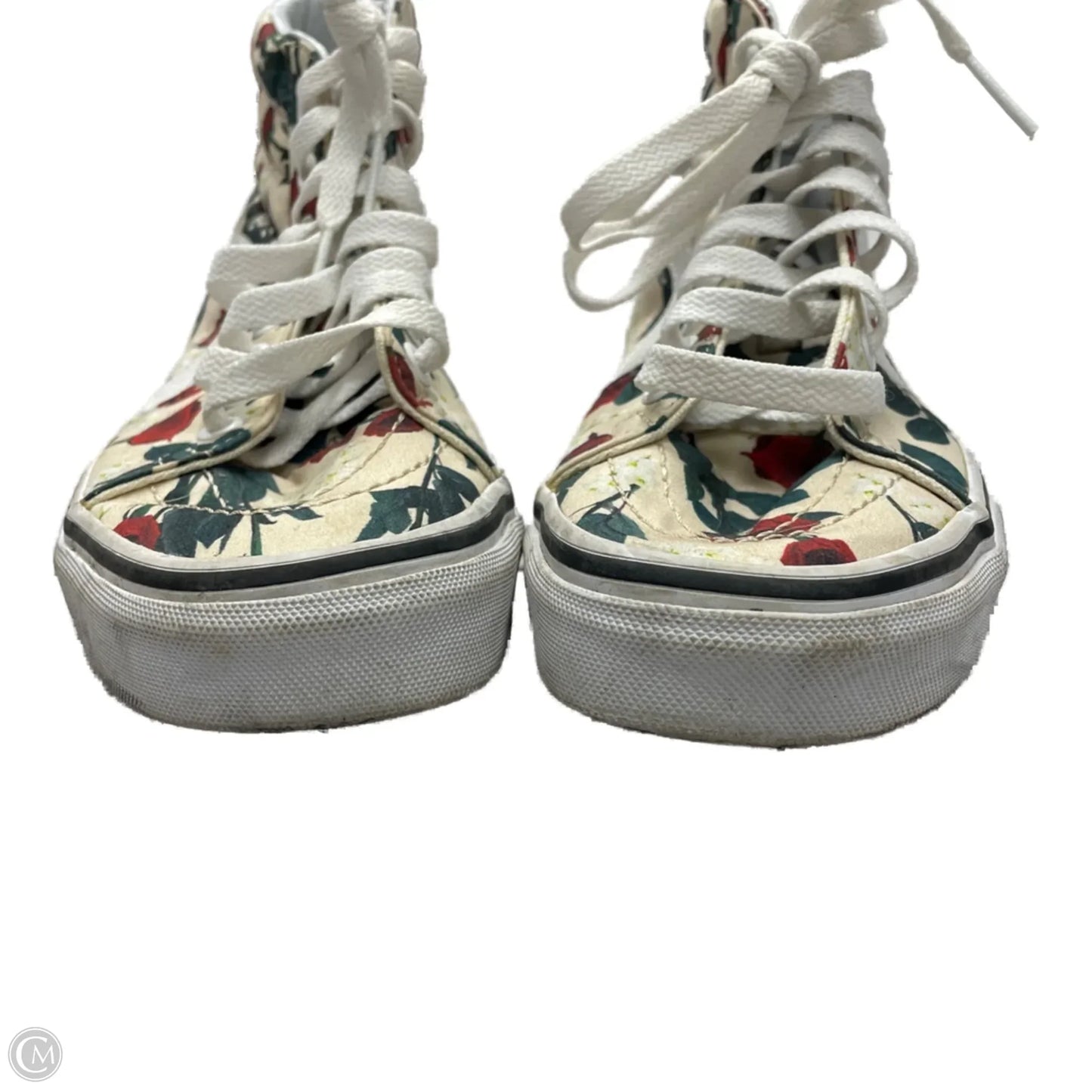 Shoes Sneakers By Vans In Floral Print, Size: 5