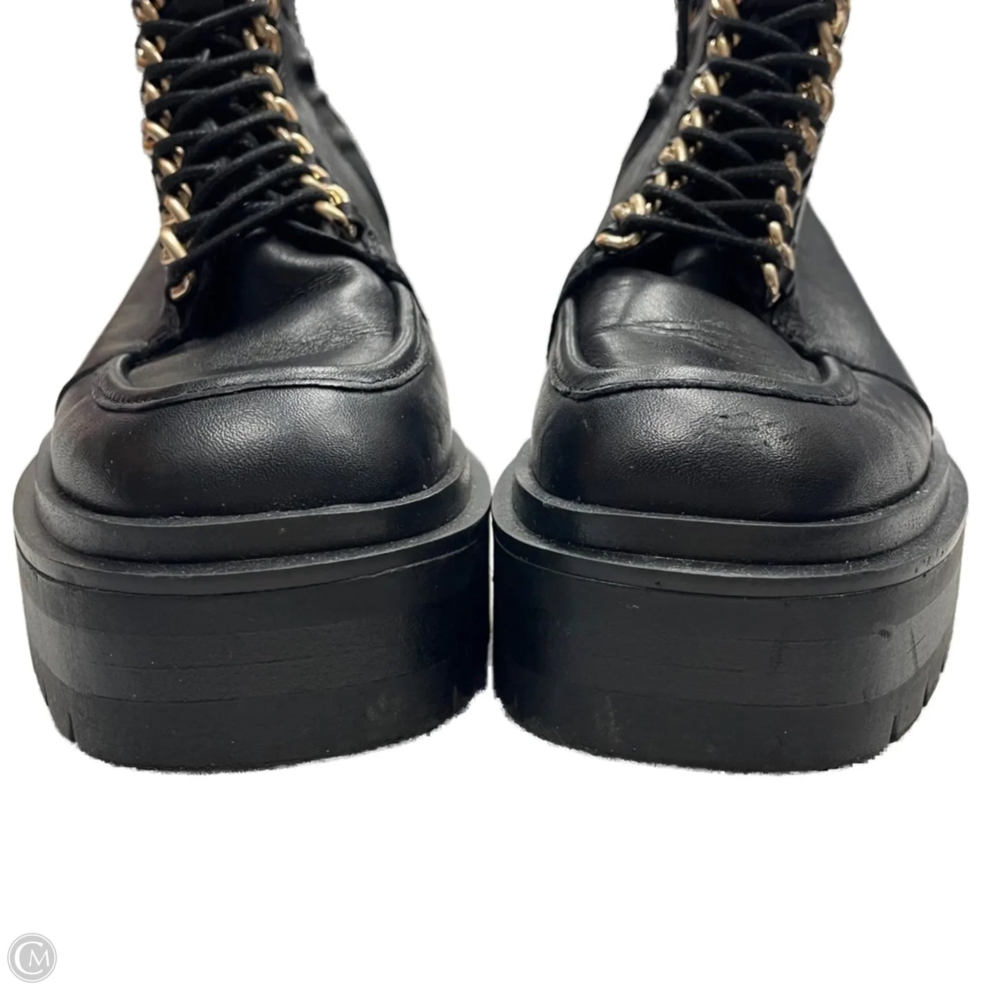 Boots Combat By Sam Edelman In Black & Gold, Size: 5.5