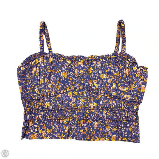 Top Sleeveless By J. Crew In Floral Print, Size: S