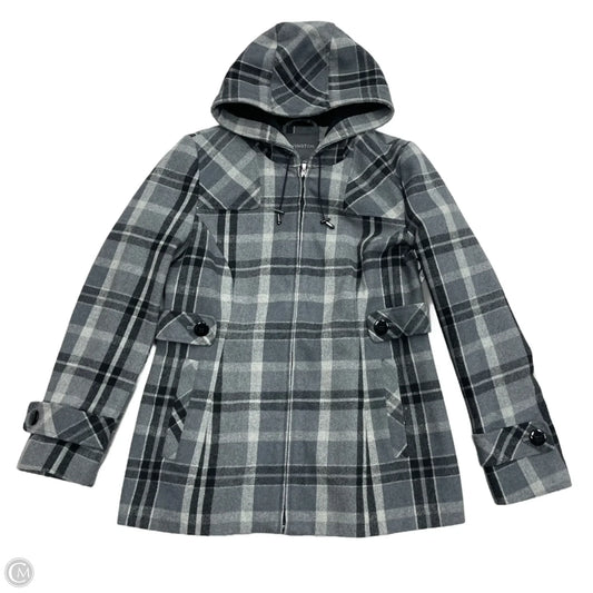 Coat Peacoat By Covington In Plaid Pattern, Size: M