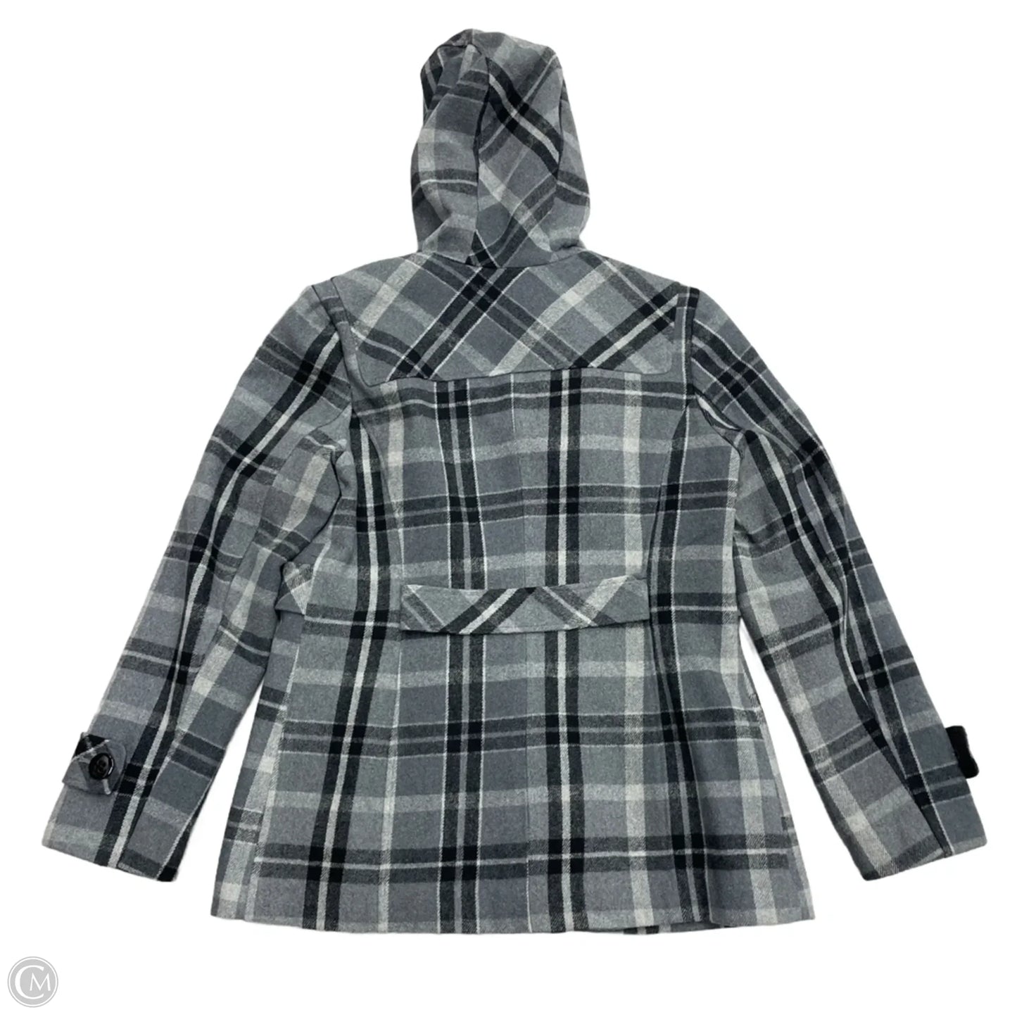 Coat Peacoat By Covington In Plaid Pattern, Size: M