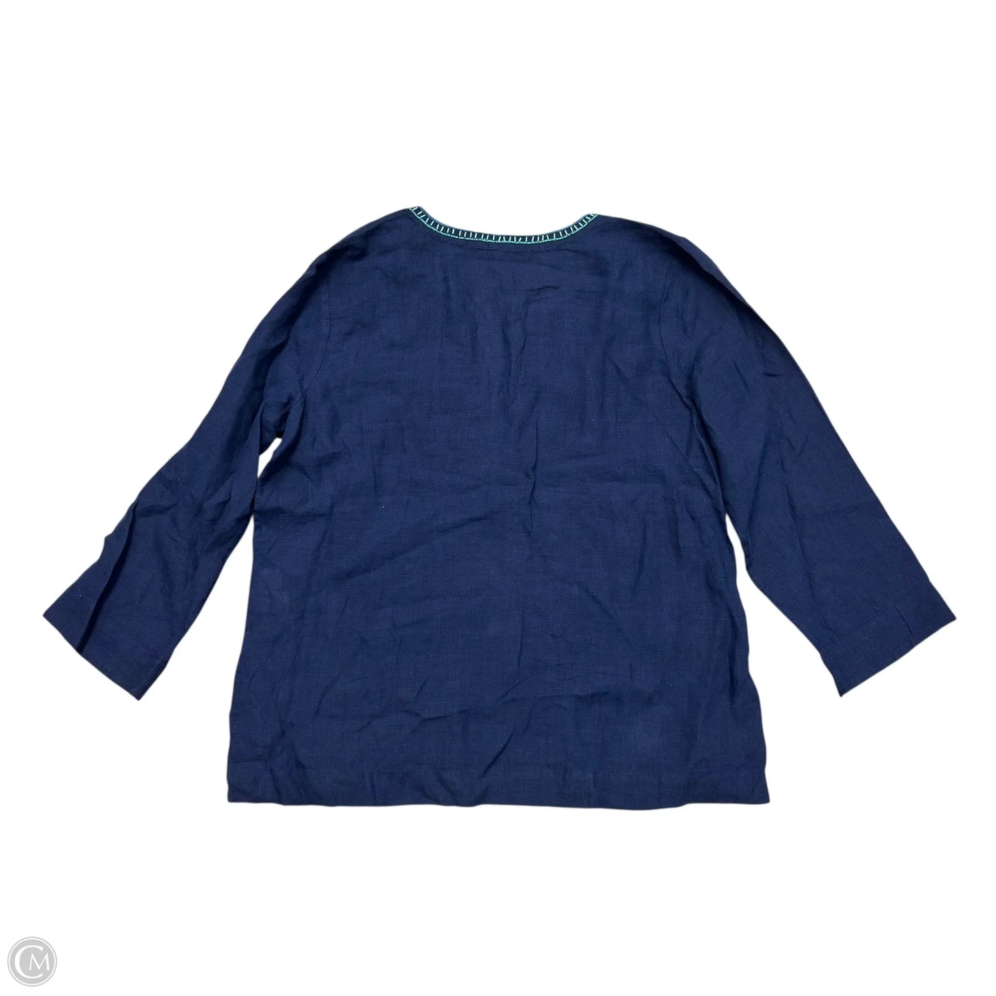 Top Long Sleeve Designer By Lilly Pulitzer In Navy, Size: Xl