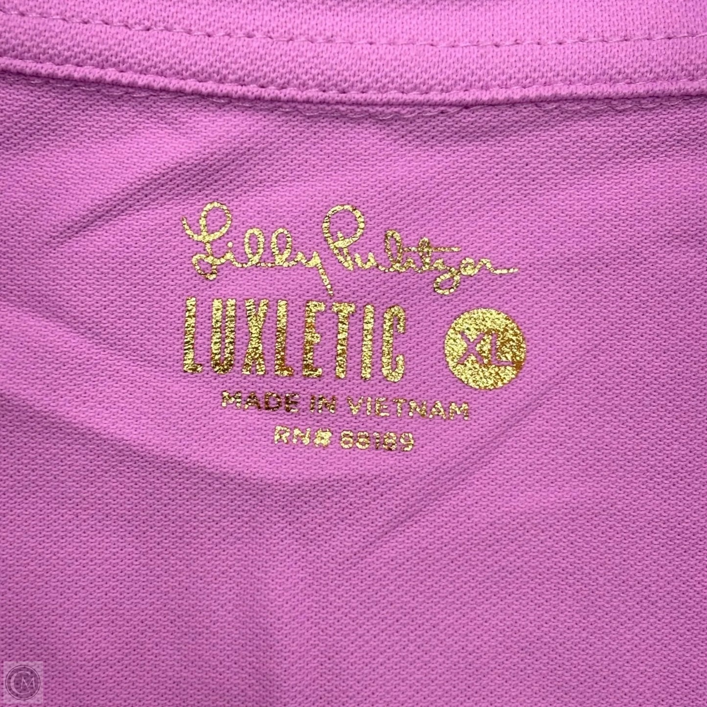 Top Sleeveless Designer By Lilly Pulitzer In Pink, Size: Xl