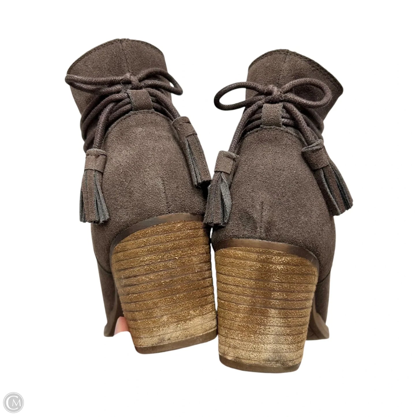 Boots Ankle Heels By Skechers In Brown, Size: 9.5