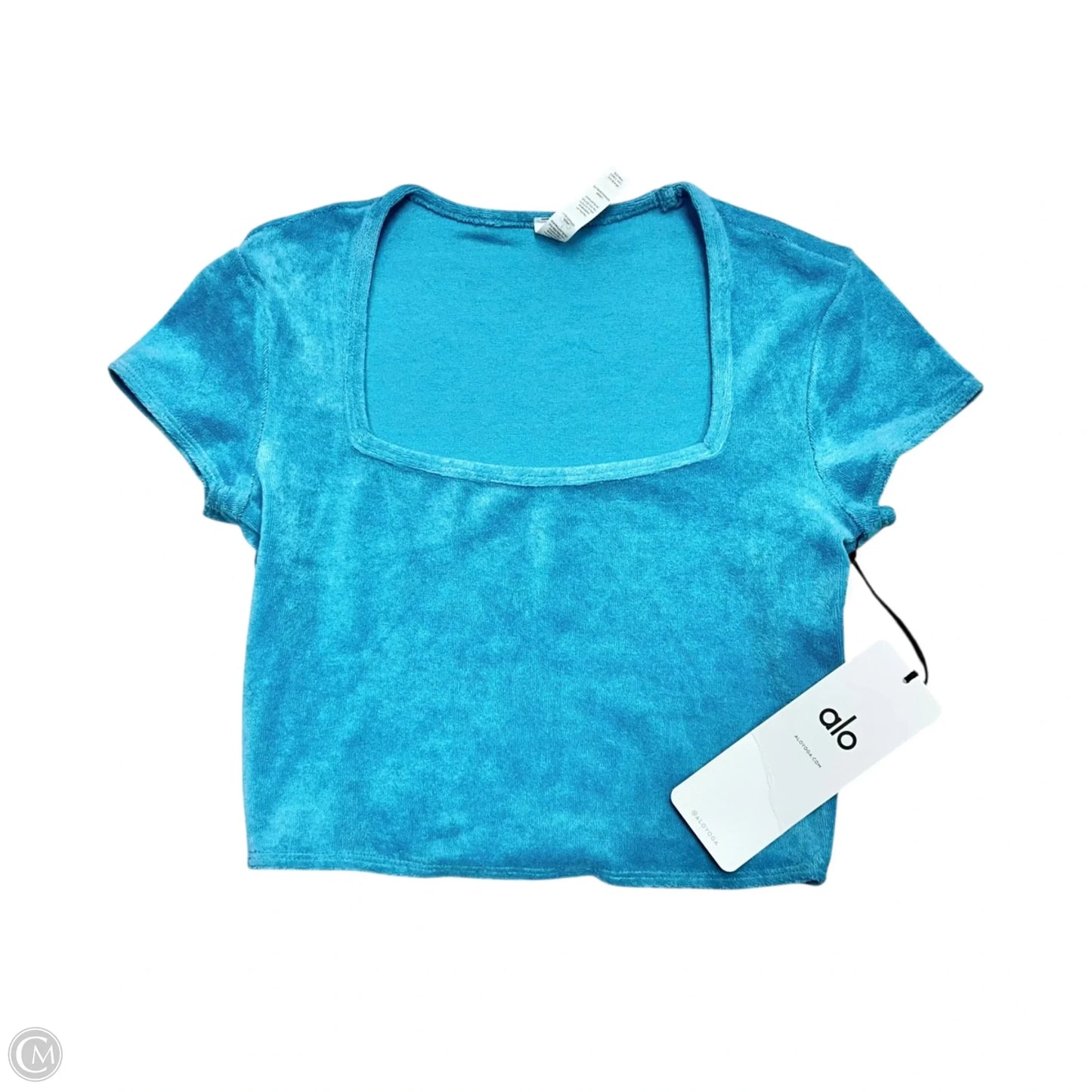 Top Short Sleeve By Alo In Blue, Size: Xs