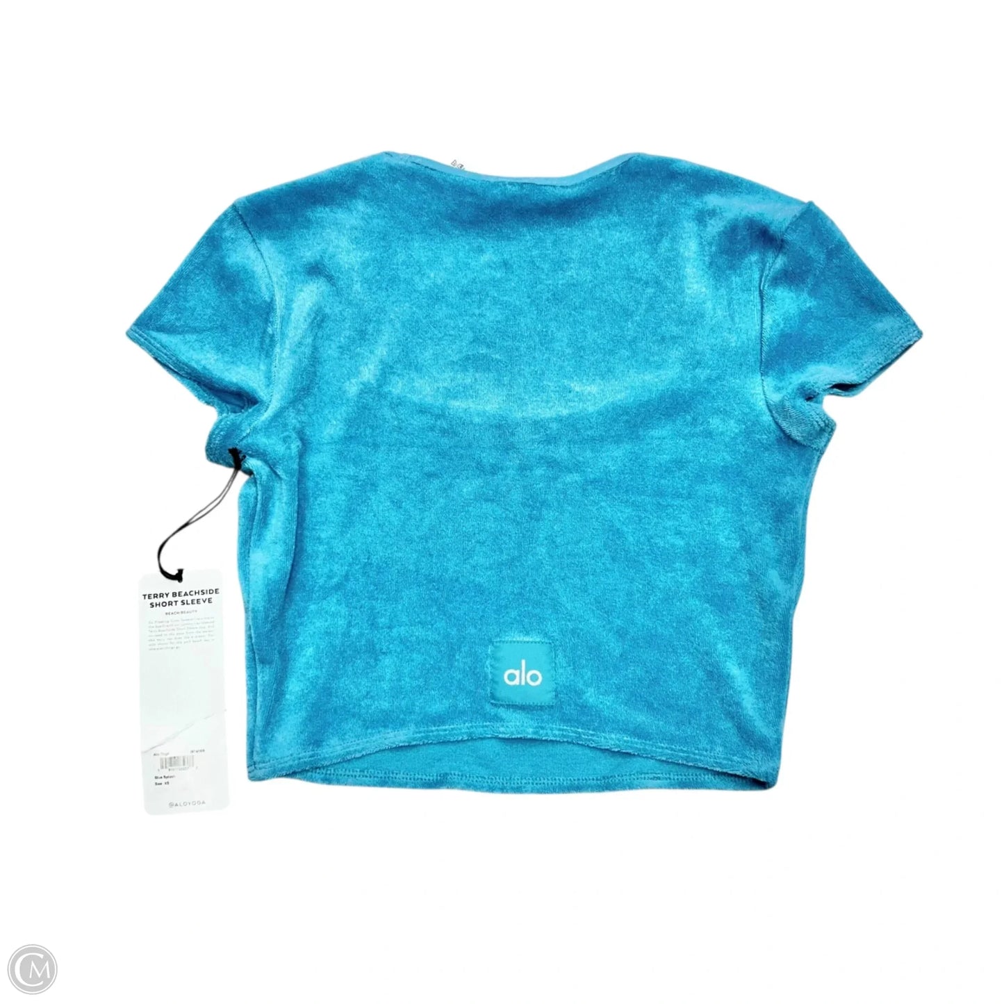 Top Short Sleeve By Alo In Blue, Size: Xs