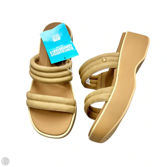 Sandals Heels Platform By Reef In Tan, Size: 8