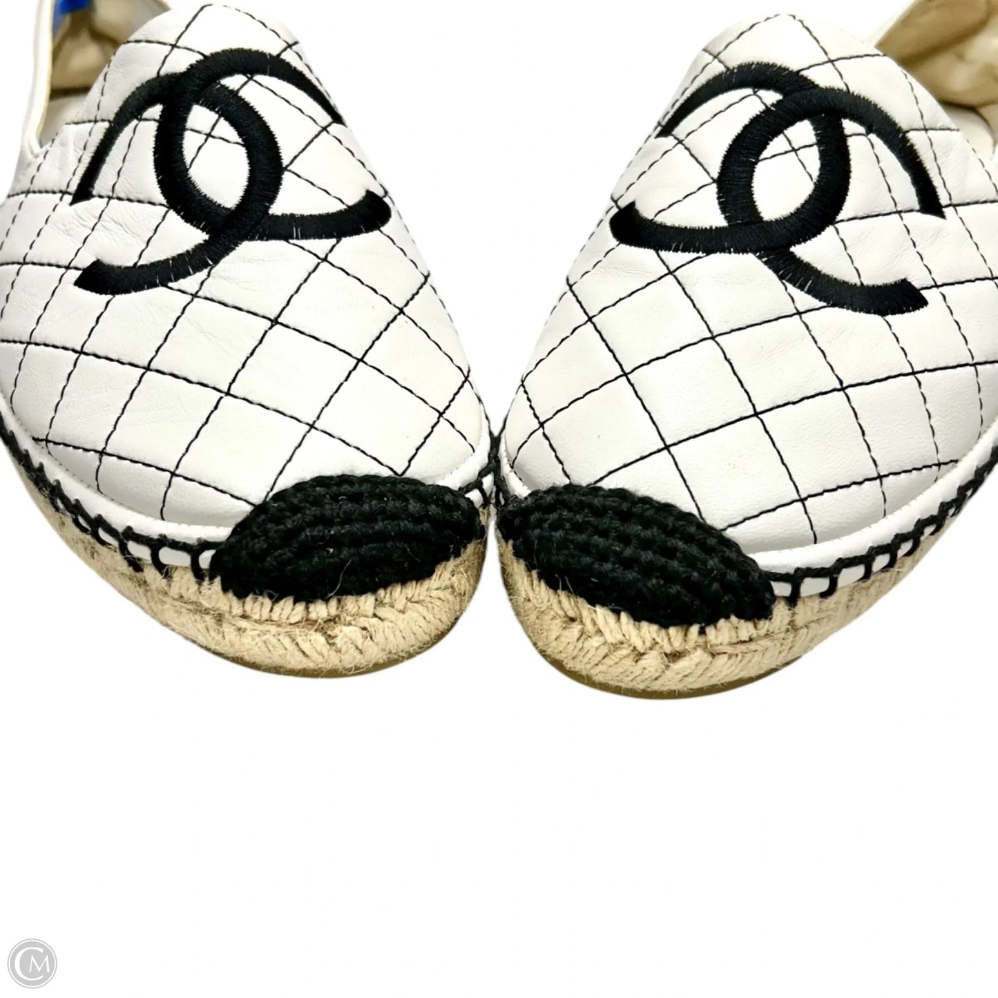 Shoes Luxury Designer By Chanel In Black & White, Size: 10.5