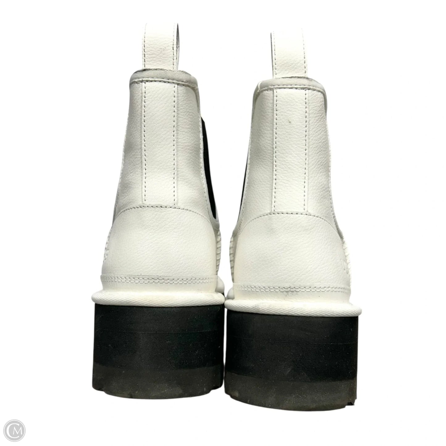 Boots Designer By Ugg In Black & White, Size: 9