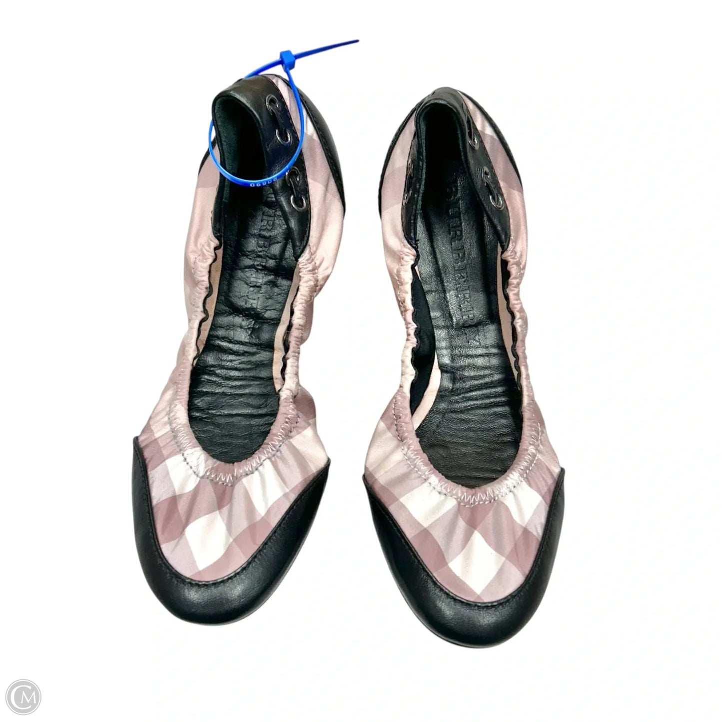 Shoes Luxury Designer By Burberry In Plaid Pattern, Size: 10.5