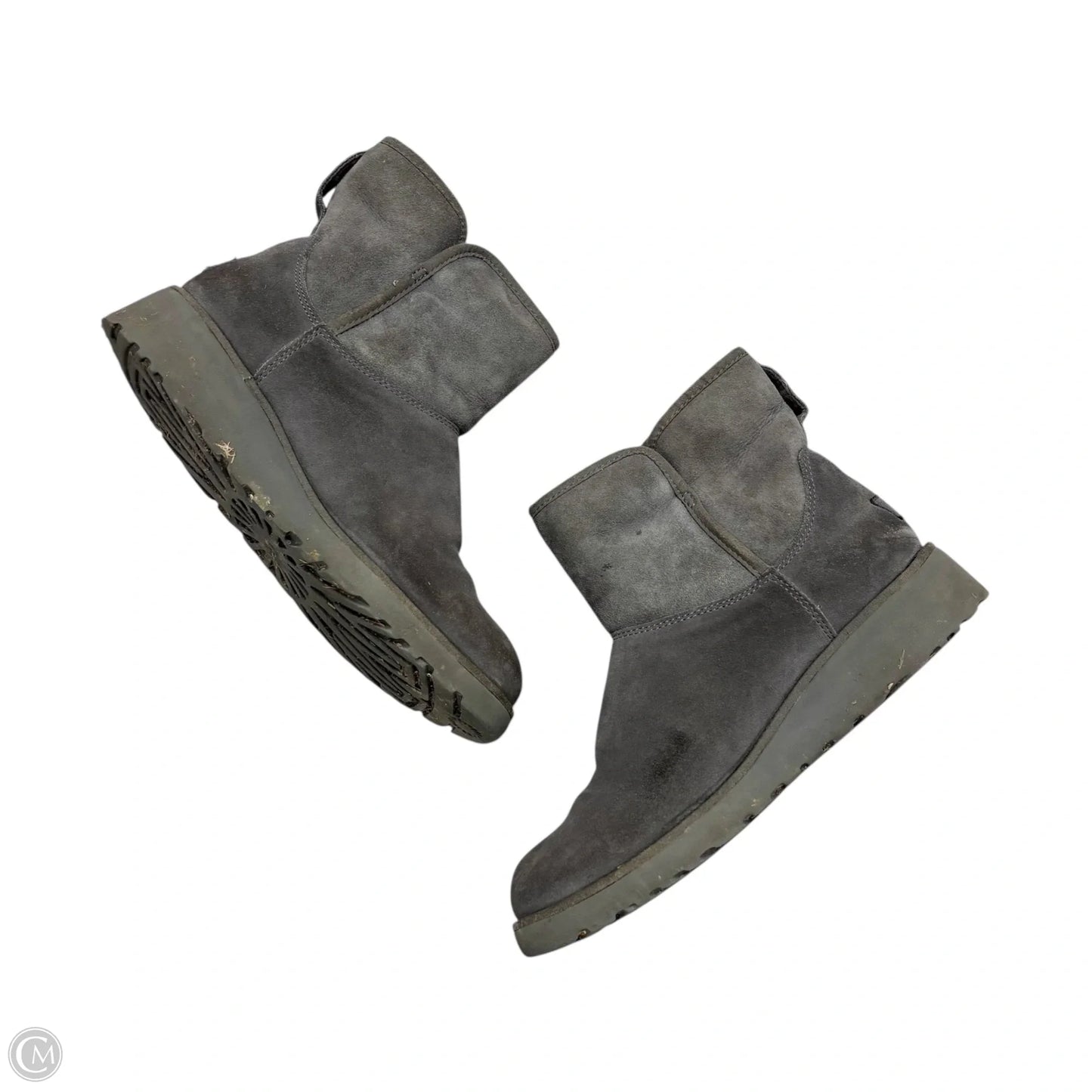 Boots Designer By Ugg In Grey, Size: 9.5