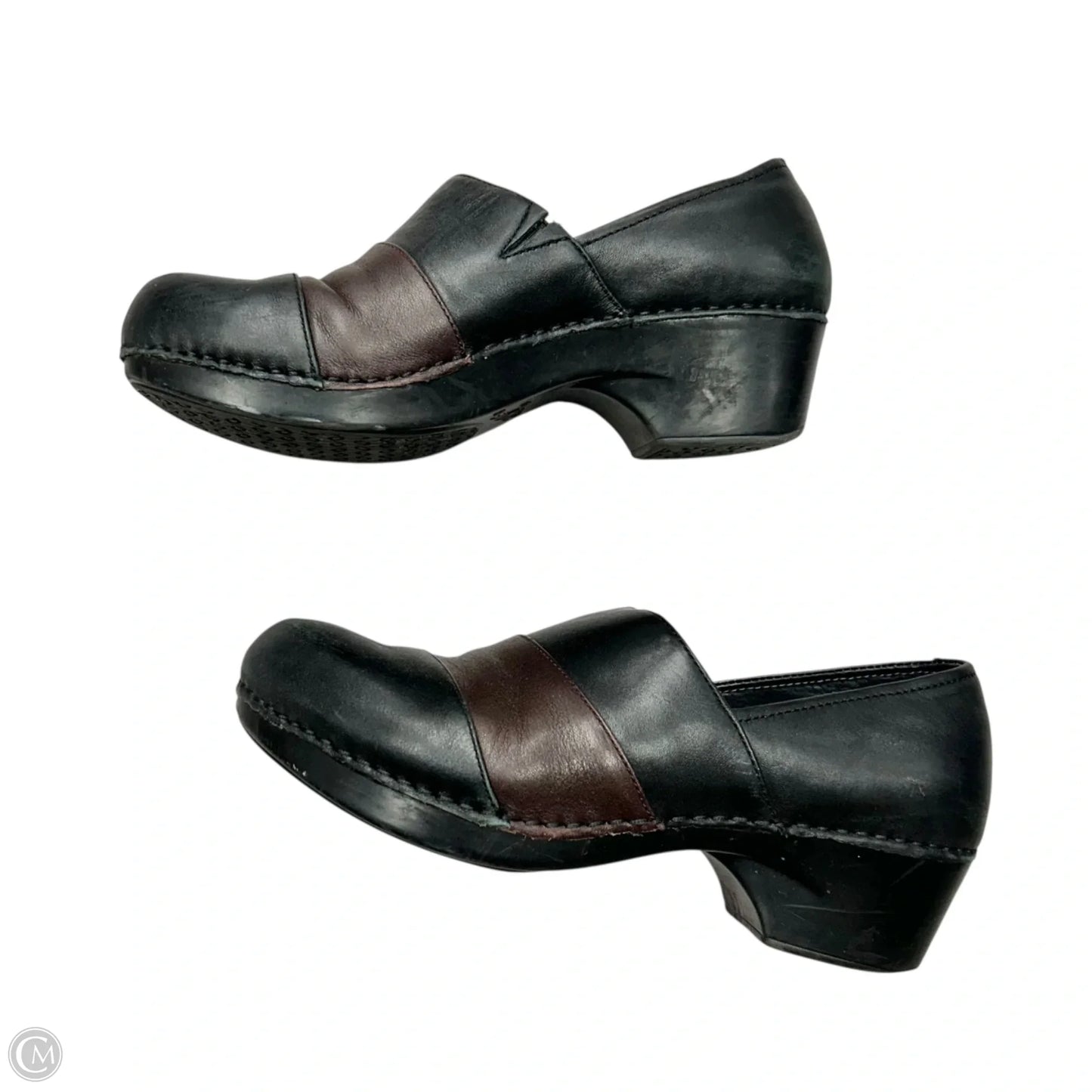 Shoes Heels Block By Dansko In Black & Brown, Size: 8.5