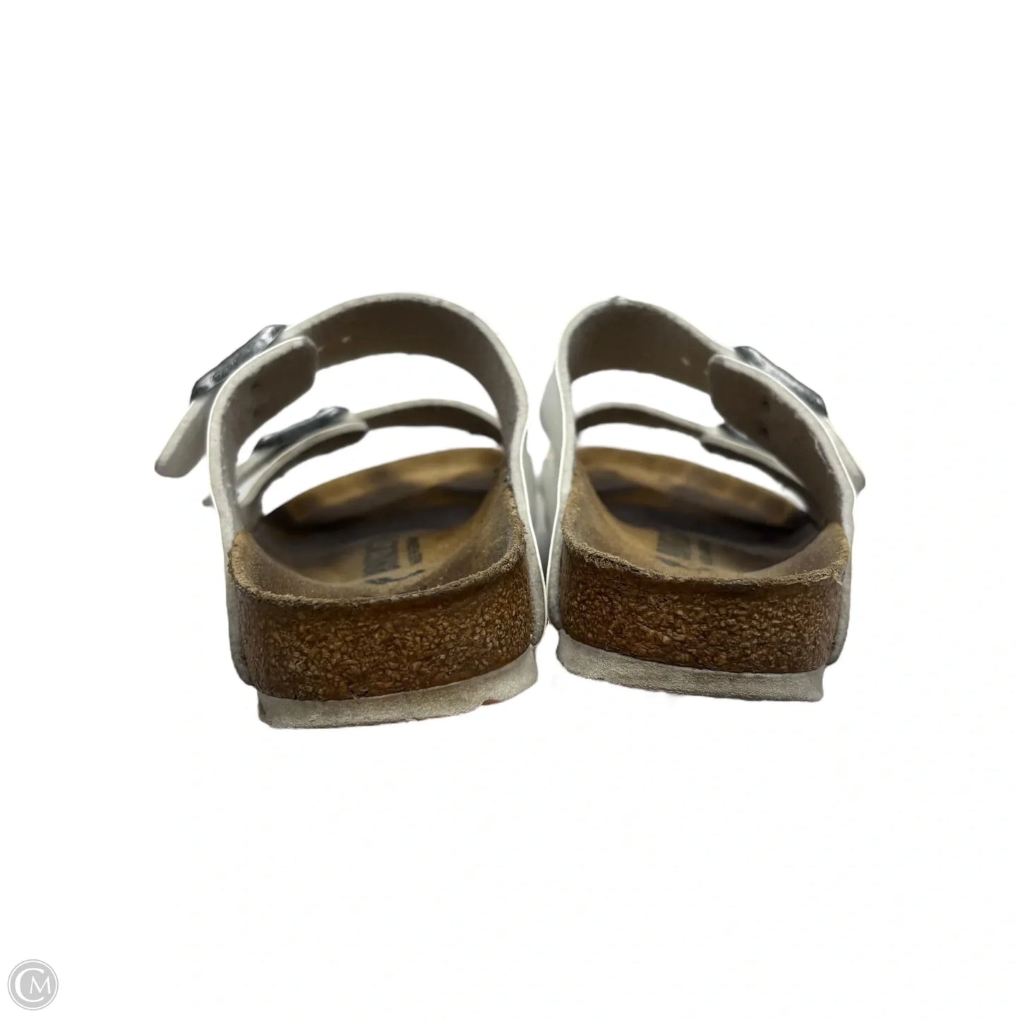 Sandals Flats By Birkenstock In White, Size: 6