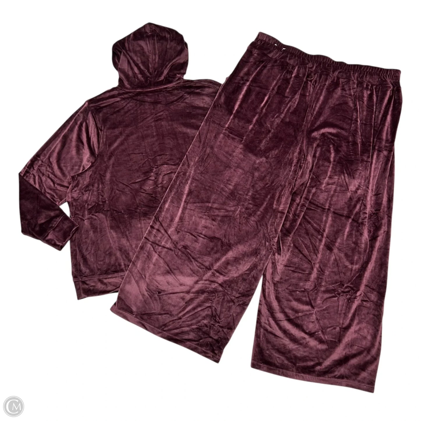 Pants Set 2pc By Livi Active In Maroon, Size: 5x