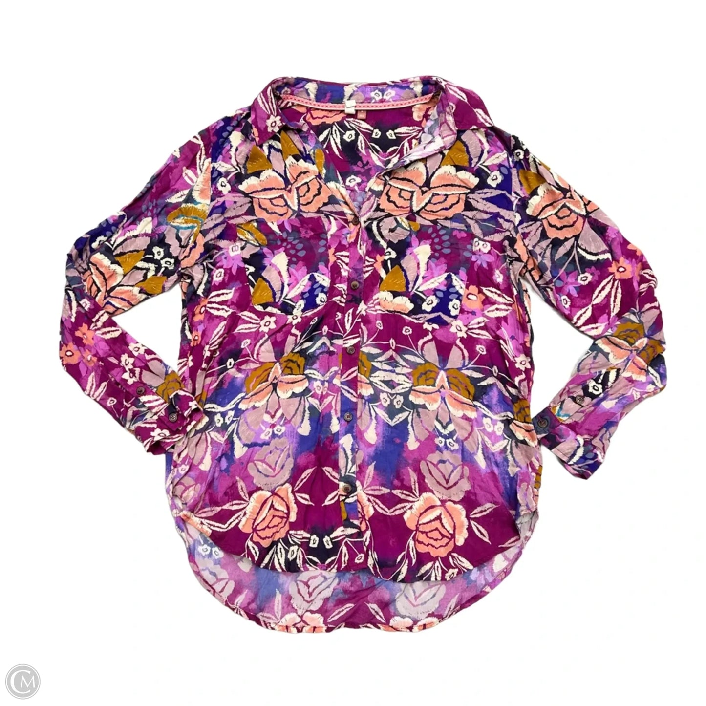 Top Long Sleeve By Pilcro In Purple, Size: M