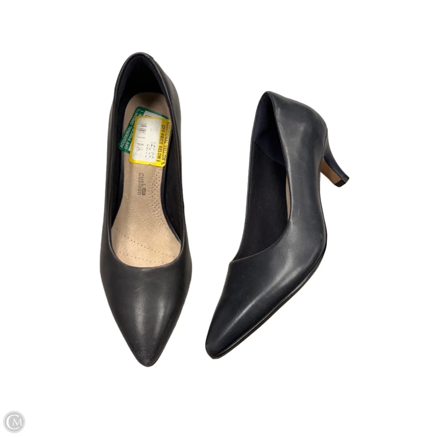 Shoes Heels Kitten By Clarks In Navy, Size: 6