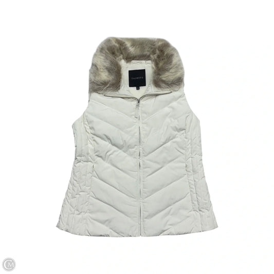 Vest Puffer & Quilted By Talbots In Cream, Size: M