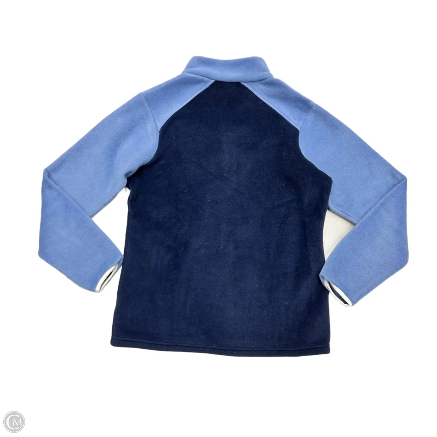 Jacket Fleece By Columbia In Blue & Cream, Size: M