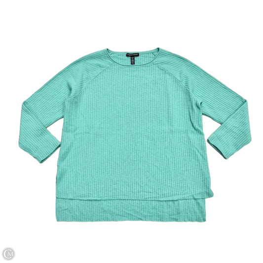 Top 3/4 Sleeve By Eileen Fisher In Teal, Size: S