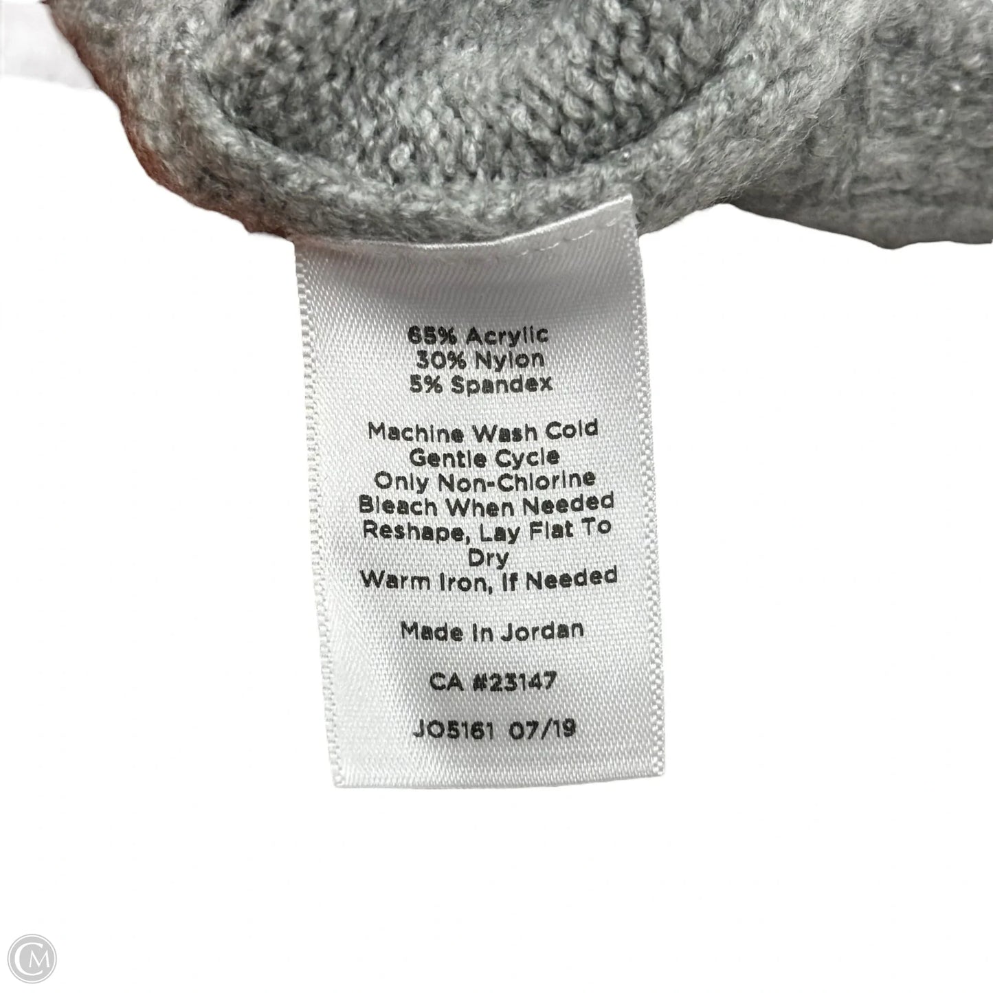 Sweater By Talbots In Grey & Pink, Size: Xl