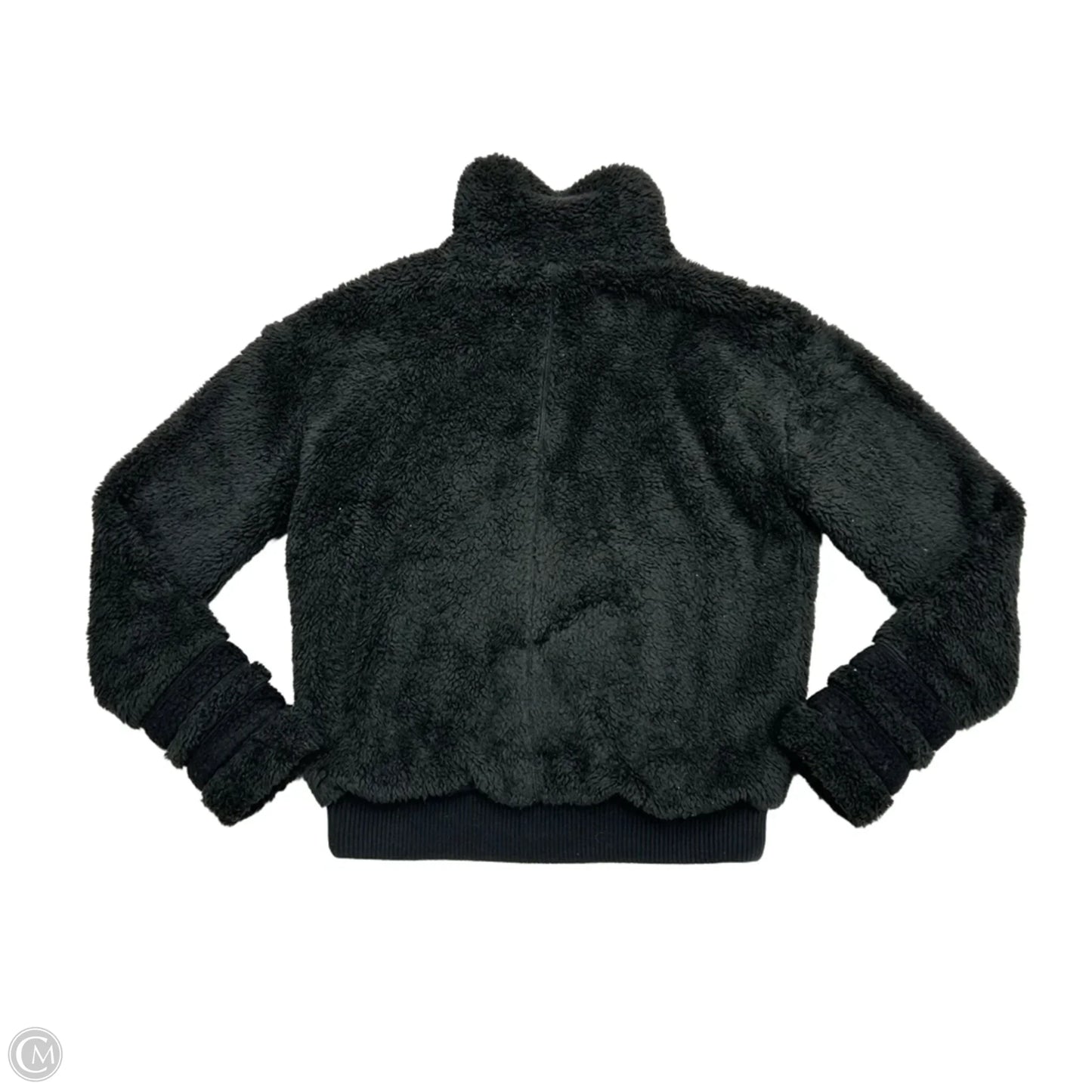 Jacket Faux Fur & Sherpa By Athleta In Black, Size: Xs