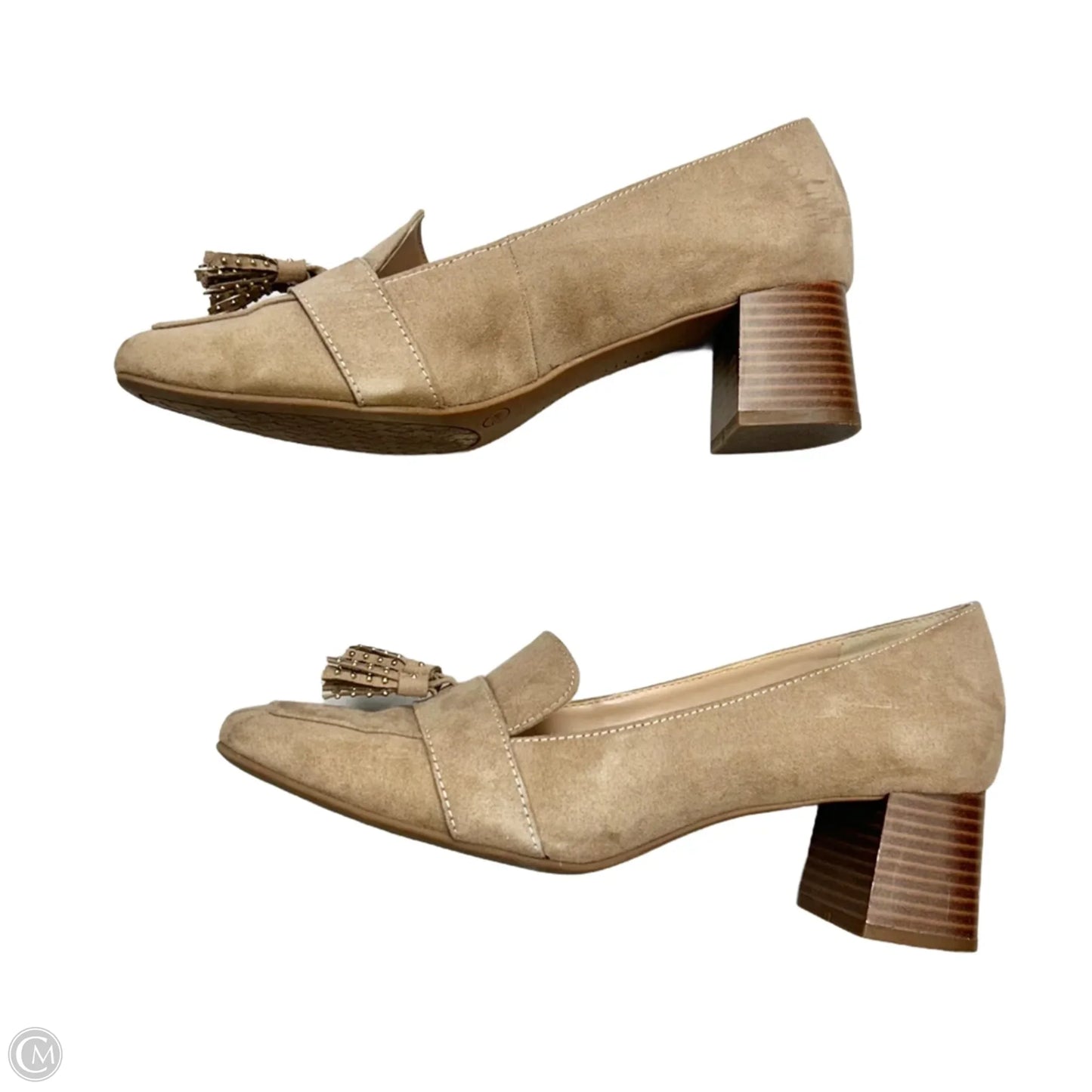 Shoes Heels Block By Kelly And Katie In Tan, Size: 7.5