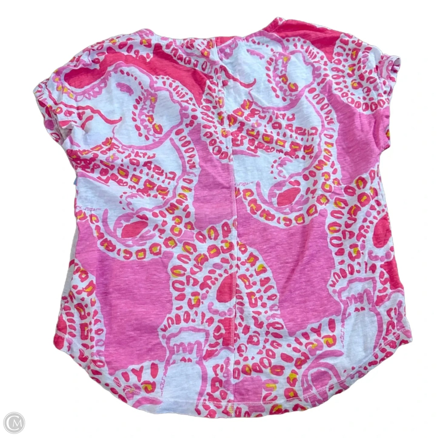 Top Sleeveless Designer By Lilly Pulitzer In Pink & White, Size: Xs