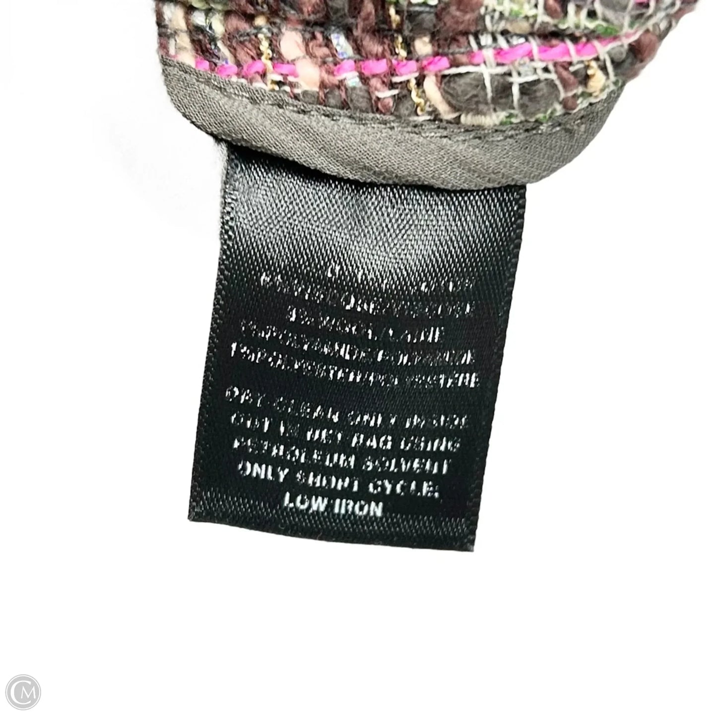 Blazer Designer By Lafayette 148 In Brown & Pink, Size: Xl