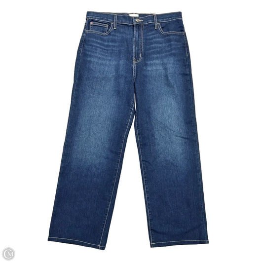 Jeans Cropped By Hudson In Blue Denim, Size: 12