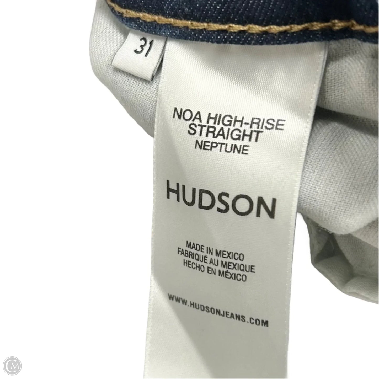 Jeans Cropped By Hudson In Blue Denim, Size: 12