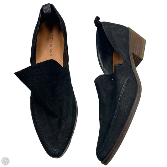 Boots Ankle Heels By Lucky Brand In Black, Size: 7.5