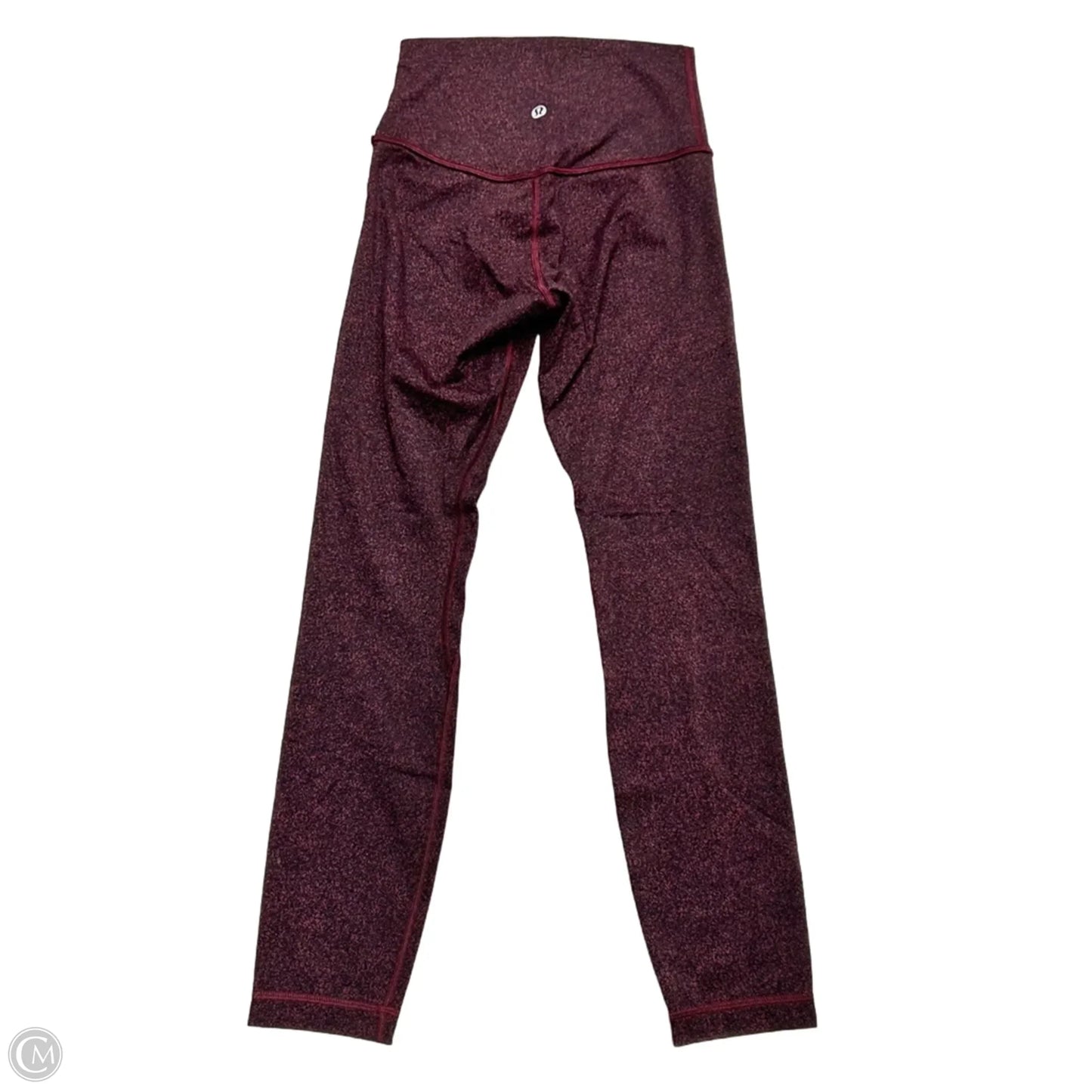 Athletic Leggings By Lululemon In Black & Red, Size: Xs