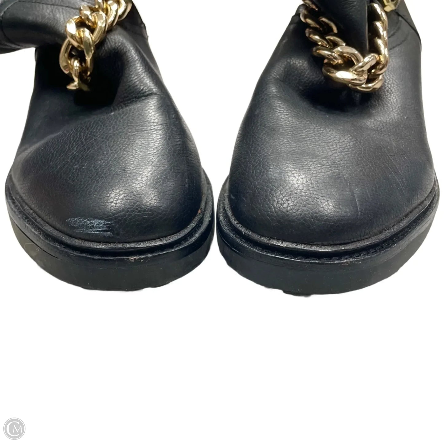 Boots Mid-calf Flats By Vince Camuto In Black & Gold, Size: 8