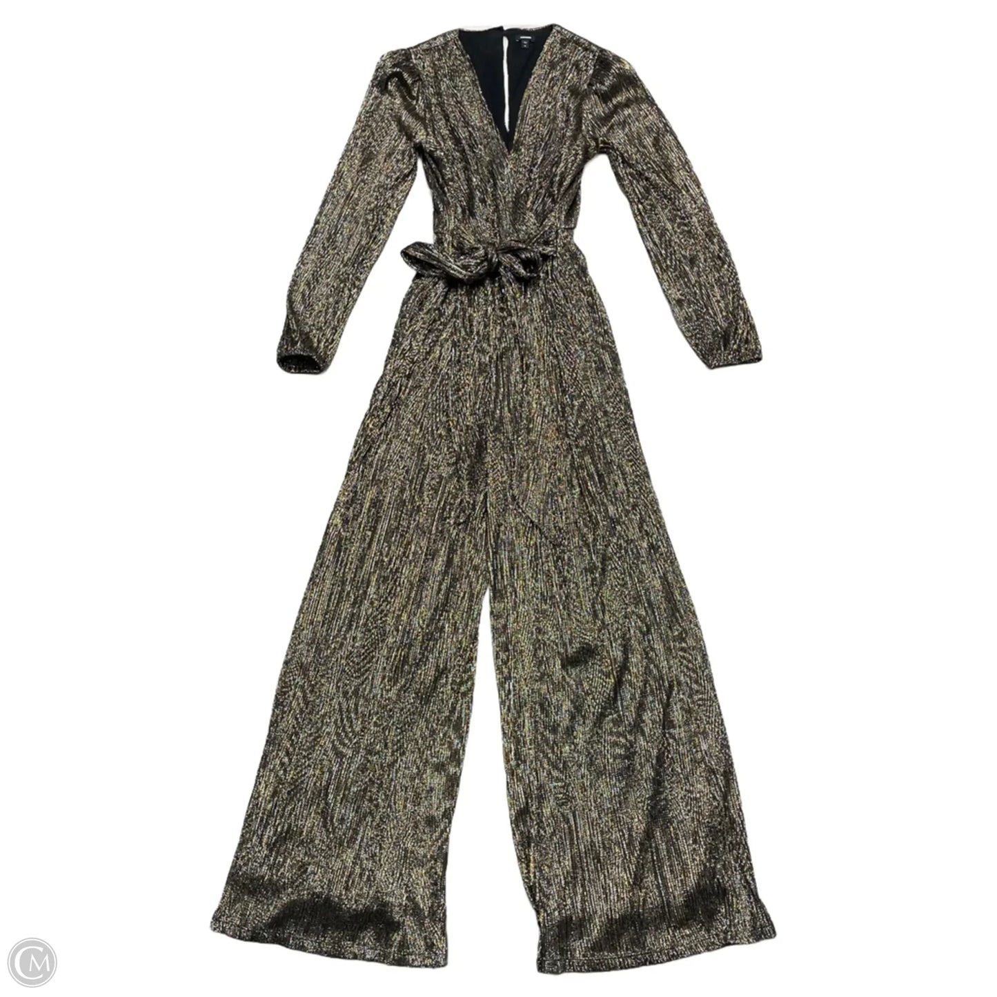 Jumpsuit By Express In Gold & Silver, Size: Xs