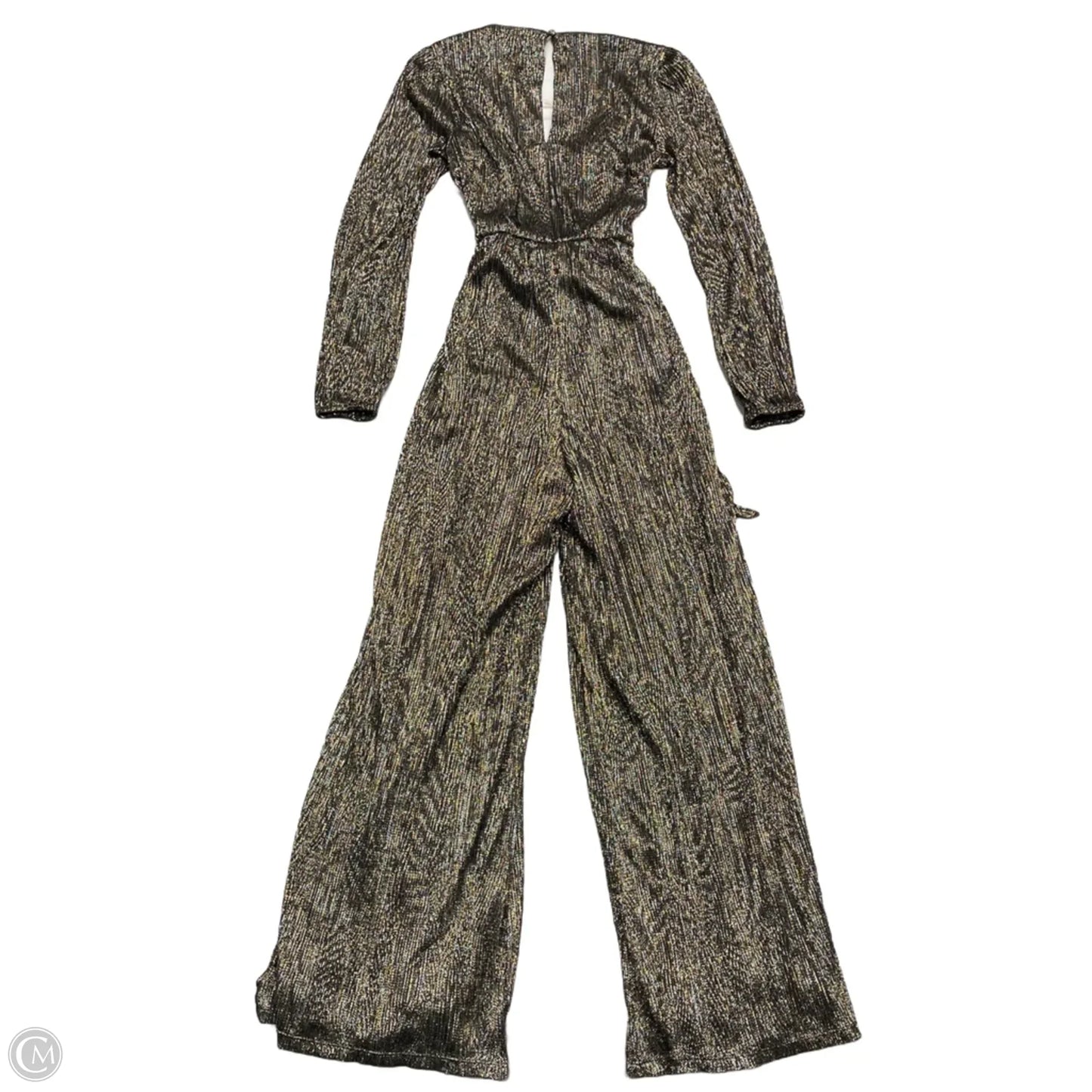 Jumpsuit By Express In Gold & Silver, Size: Xs