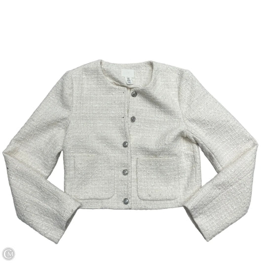 Blazer By H&m In Ivory, Size: Xs