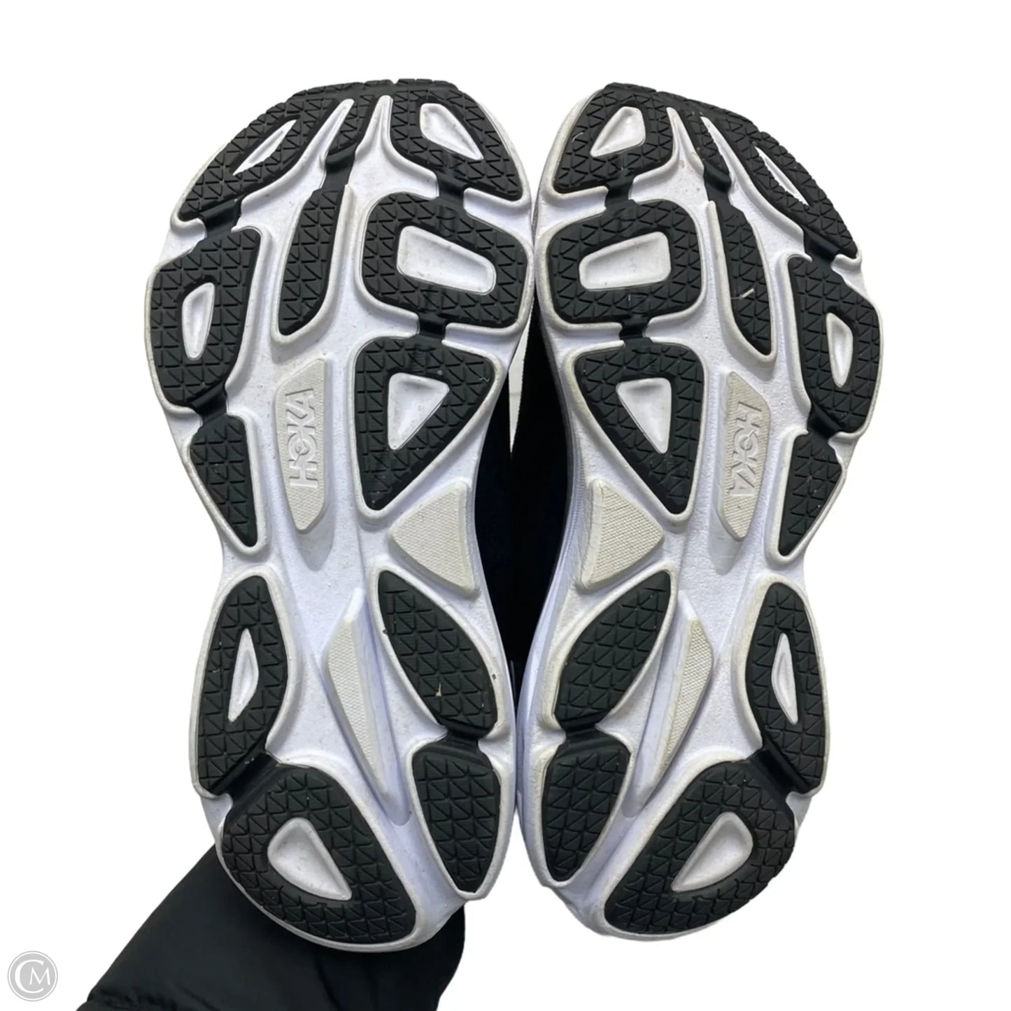 Shoes Athletic By Hoka In Black & White, Size: 10