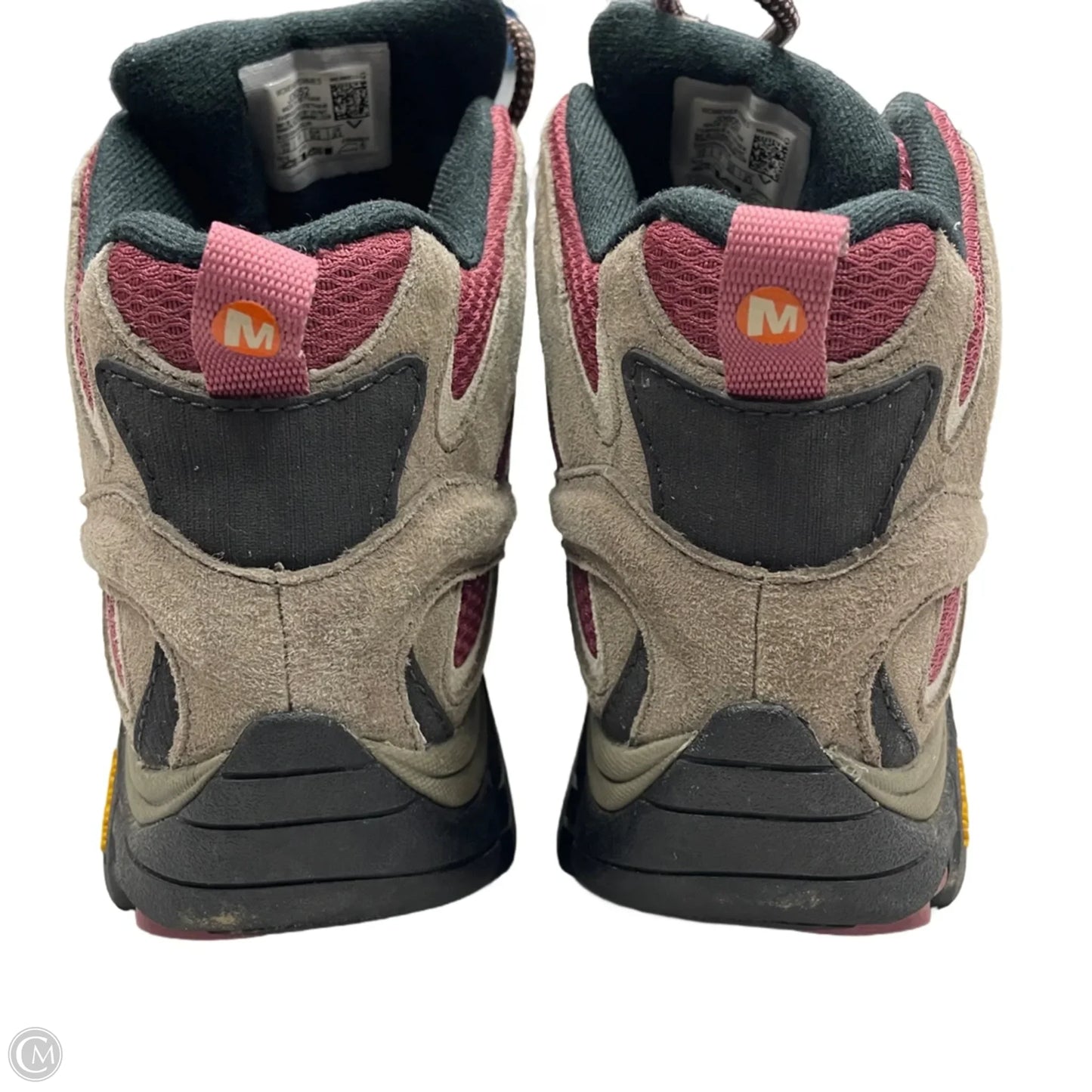 Boots Hiking By Merrell In Brown & Pink, Size: 9.5
