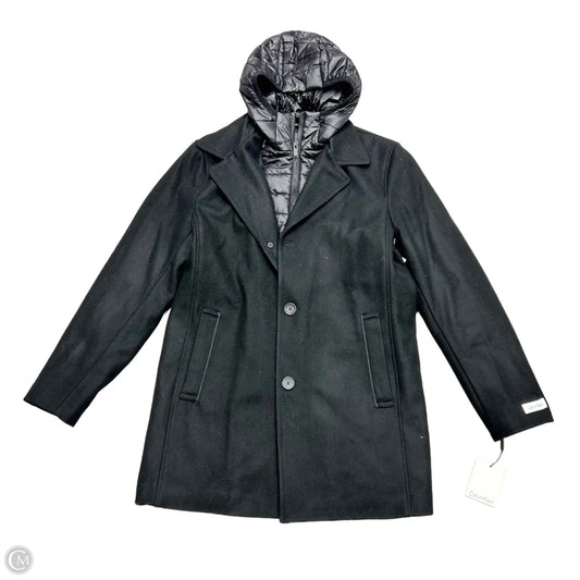 Coat Puffer & Quilted By Calvin Klein In Black, Size: M