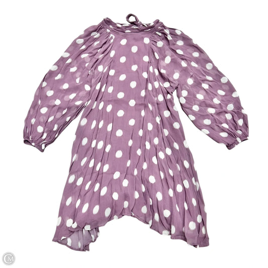 Dress Casual Short By Maeve In Purple & White, Size: S