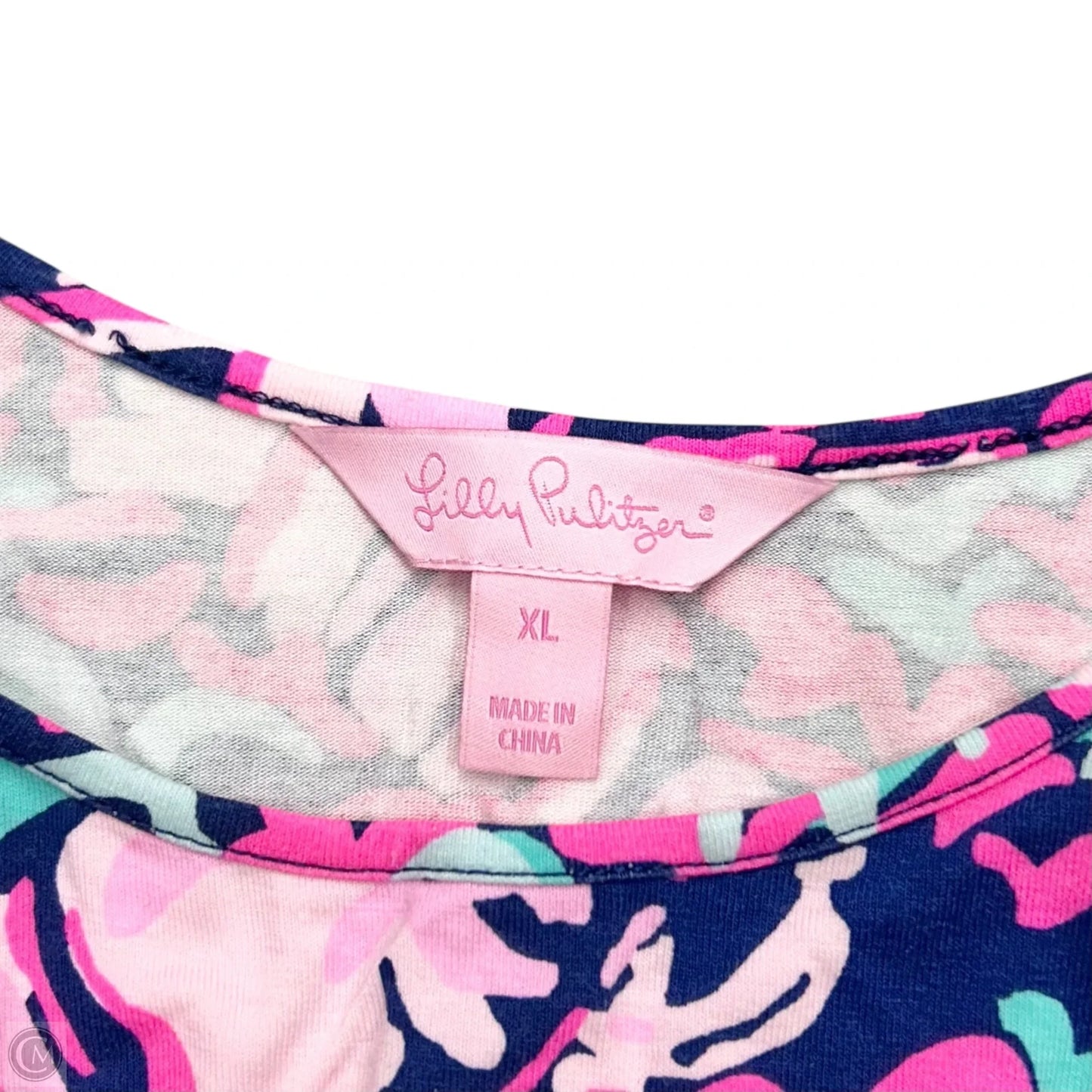 Romper Designer By Lilly Pulitzer In Pink & Purple, Size: Xl